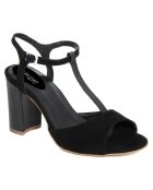 Sandales à talon Perouse noires - Talon 9 cm