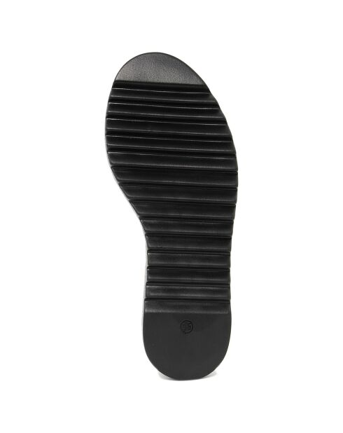Sandales compensées Messine jaunes - Talon 5 cm