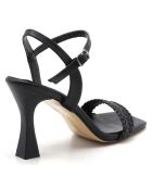 Sandales à talon Turin noires - Talon 8.5 cm