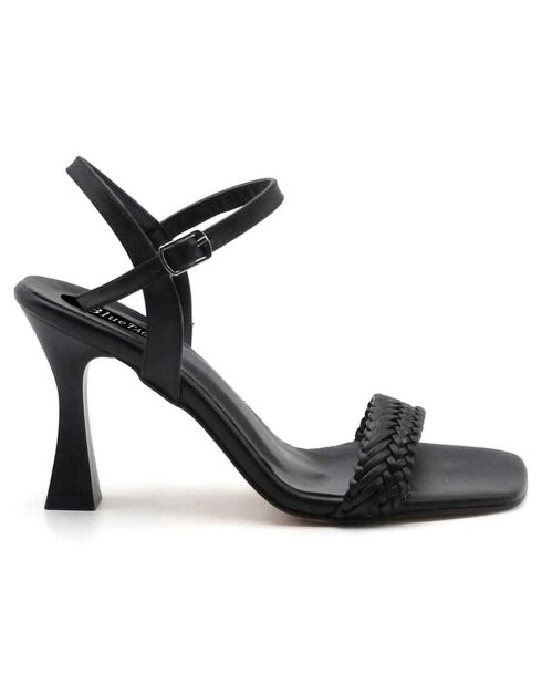 Sandales à talon Turin noires - Talon 8.5 cm