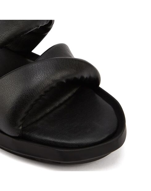 Mules plates Capri noires