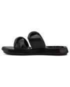 Mules plates Capri noires
