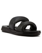 Mules plates Capri noires