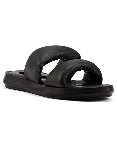 Mules plates Capri noires