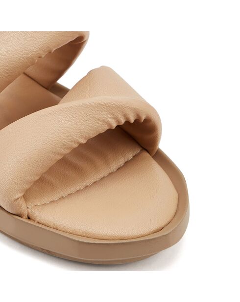 Mules plates Capri Nudes
