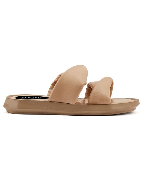 Mules plates Capri Nudes