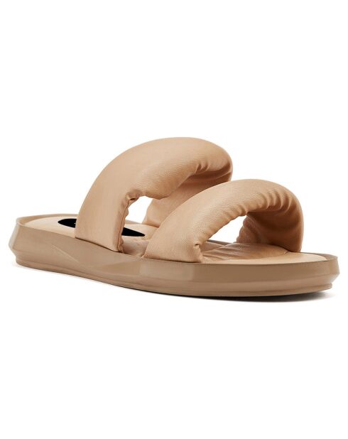 Mules plates Capri Nudes