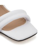 Mules à talon Pouilles blanches