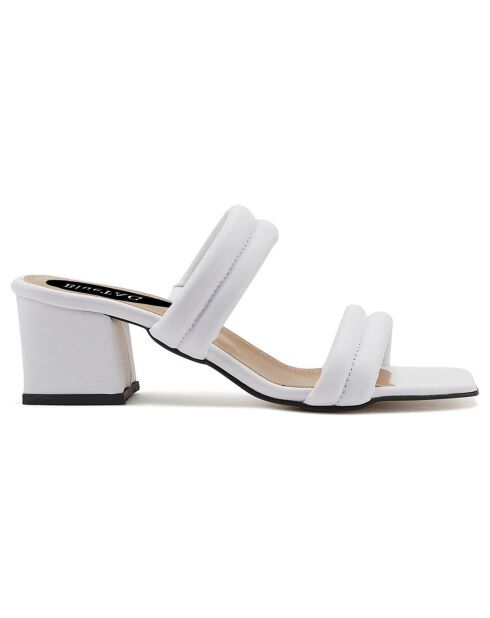 Mules à talon Pouilles blanches