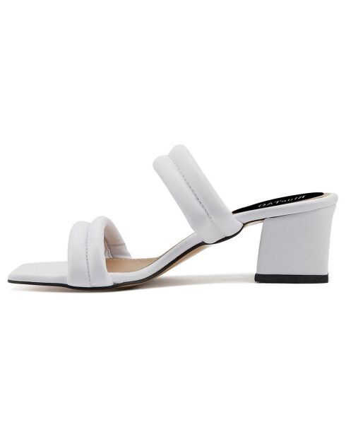 Mules à talon Pouilles blanches