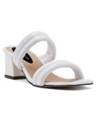 Mules à talon Pouilles blanches