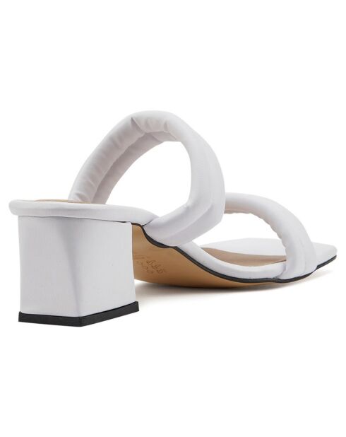 Mules à talon Pouilles blanches
