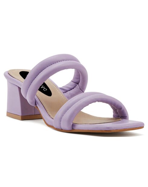 Mules à talon Pouilles violettes