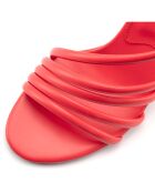 Sandales à talon La Spezia rouges - Talon 10 cm