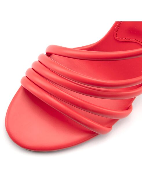 Sandales à talon La Spezia rouges - Talon 10 cm