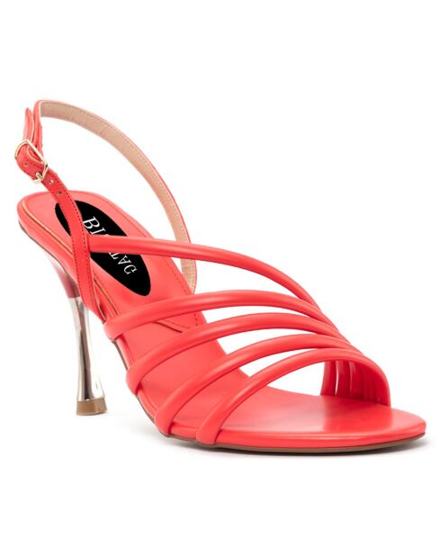 Sandales à talon La Spezia rouges - Talon 10 cm