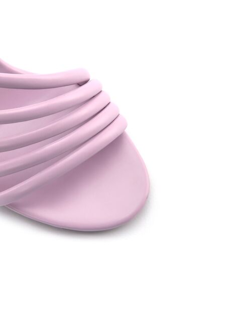 Sandales à talon La Spezia violettes - Talon 10 cm