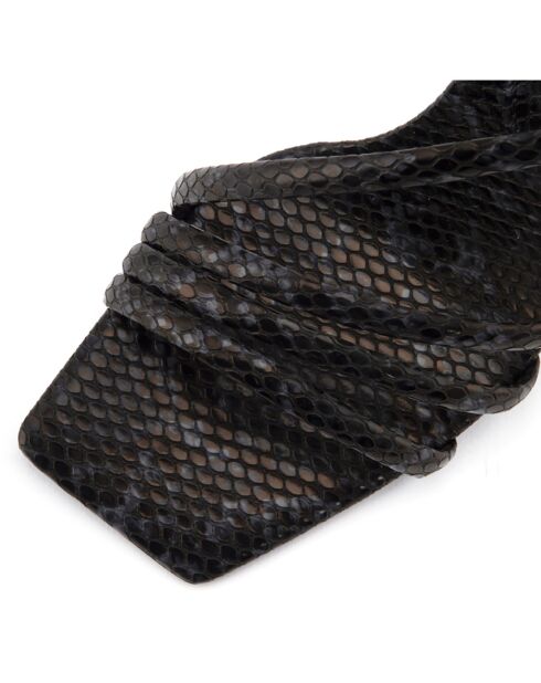 Sandales à talon La Spezia noires - Talon 11 cm