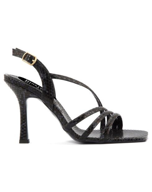 Sandales à talon La Spezia noires - Talon 11 cm