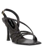Sandales à talon La Spezia noires - Talon 11 cm