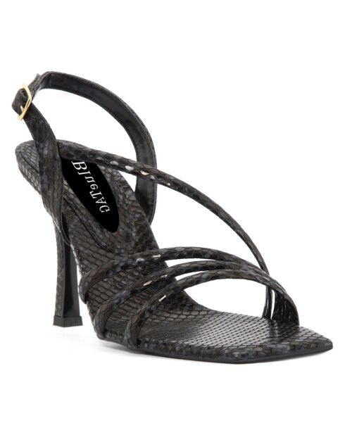 Sandales à talon La Spezia noires - Talon 11 cm