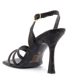 Sandales à talon La Spezia noires - Talon 11 cm