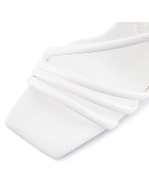 Sandales à talon La Spezia blanches - Talon 11 cm