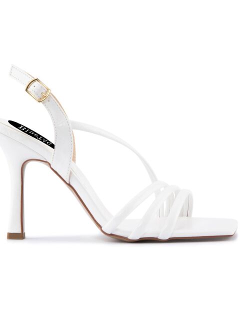 Sandales à talon La Spezia blanches - Talon 11 cm