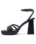 Sandales à talon Pise noires  - Talon 9 cm