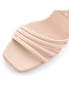 Sandales à talon Pise beiges  - Talon 9 cm