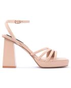 Sandales à talon Pise beiges  - Talon 9 cm