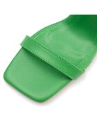 Sandales à talon Vicence vertes - Talon 7.5 cm