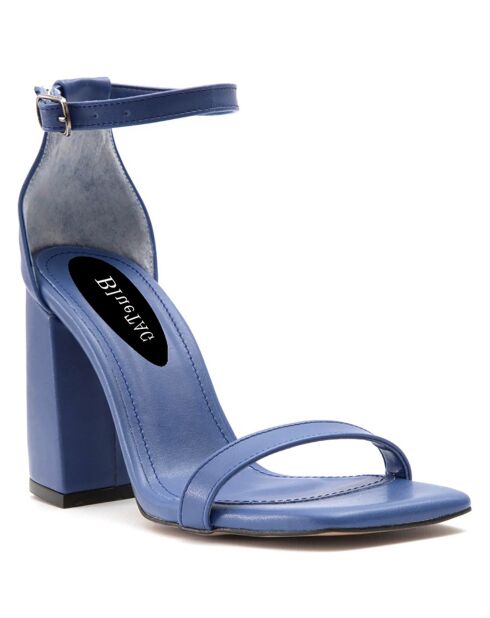 Sandales à talon Vicence bleues - Talon 7.5 cm