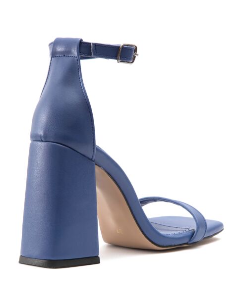 Sandales à talon Vicence bleues - Talon 7.5 cm