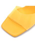 Mules à talon Plaisance jaunes - Talon 8 cm