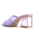 Mules à talon Lecce violette