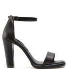 Sandales à talon Fiumicino noires - Talon 11 cm