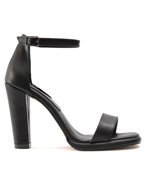 Sandales à talon Fiumicino noires - Talon 11 cm