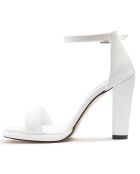 Sandales à talon Fiumicino blanches - Talon 11 cm