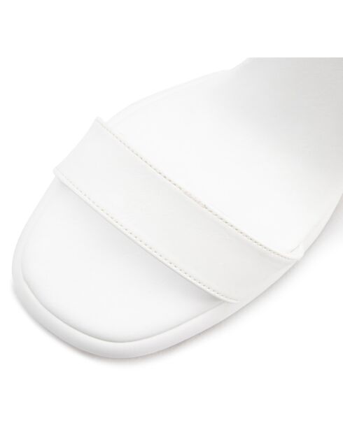 Sandales à talon Fiumicino blanches - Talon 11 cm