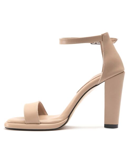 Sandales à talon Fiumicino nudes - Talon 11 cm