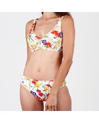 Maillot de Bain 2 pièces Aro Happy Flowers blanc/multicolore