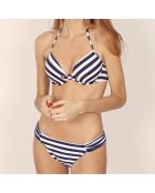 Maillot de bain 2 Pièces push-up Sailor bleu marine