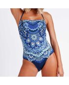 Maillot de bain 1 Pièce Maïna imprimé bleu marine