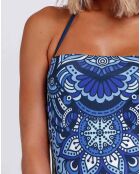 Maillot de bain 1 Pièce Maïna imprimé bleu marine