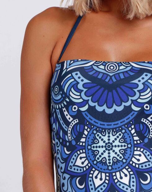 Maillot de bain 1 Pièce Maïna imprimé bleu marine