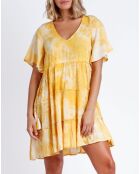 Robe Tie & Dye jaune