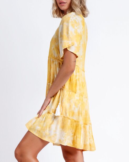 Robe Tie & Dye jaune