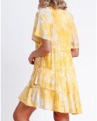 Robe Tie & Dye jaune
