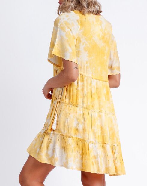 Robe Tie & Dye jaune